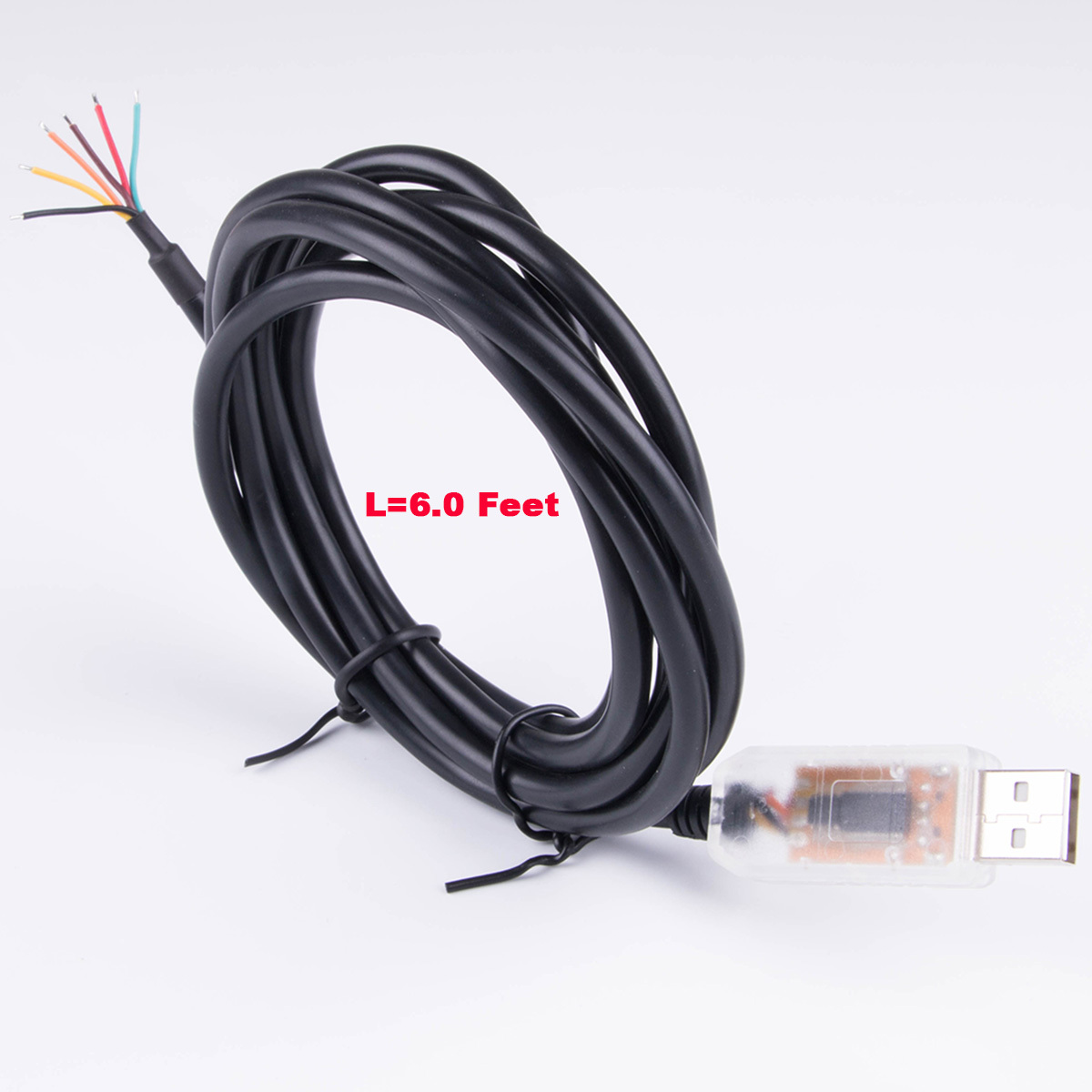 FTDI FT232RL USB TO RS485 6 CORE 6P WE CONVERTER SERIAL COMMUNICATION CABLE COMPATIBLE USB-RS485-WE-1800-BT GND DATA A+ B- 120R