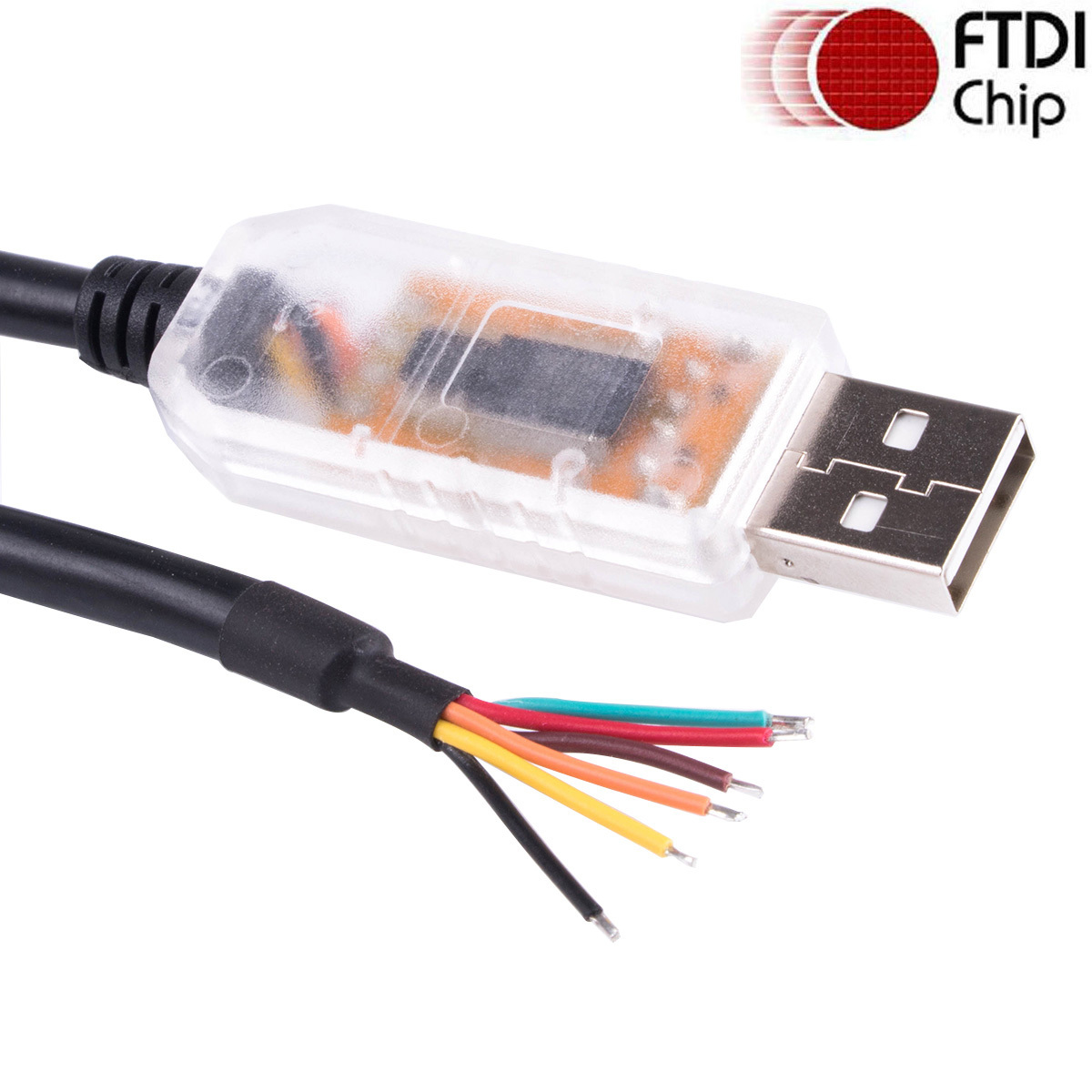 FTDI FT232RL USB TO RS485 6 CORE 6P WE CONVERTER SERIAL COMMUNICATION CABLE COMPATIBLE USB-RS485-WE-1800-BT GND DATA A+ B- 120R