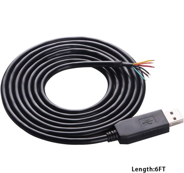 USB Serial Cable RS232 Converter Wire End WE 6 Pins FTDI 6P Adapter FTDI FT232RNL