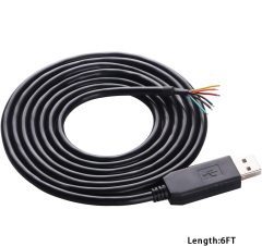 USB to 3.3V 5V TTL Serial Cable 6P Wire End WE UARL Convertor FTDI 6 Pins 3v3 5V FTDI FT232RNL