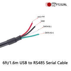 USB to RS485 Serial Converter Cable 4P FTDI Chip 4 Pins Wire End WE