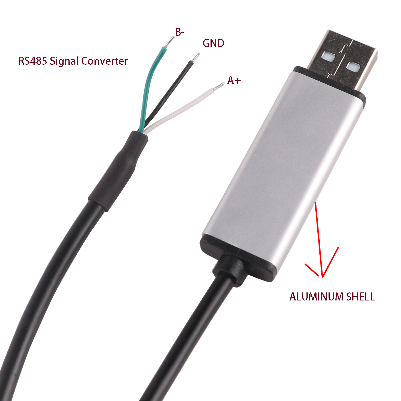 USB to RS485 Serial Converter Cable 3P FTDI Adapter Chip 3 Pins Wire End WE 6ft