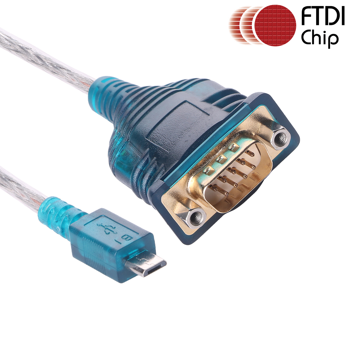Micro USB to RS232 Serial Cable Converter PDA DB9 9 Pin Cable Adapter FTDI