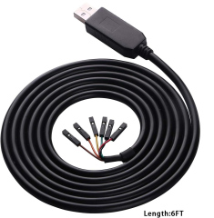 USB Serial Cable RS232 Converter 2.54 mm Dupont Terminal 6 Pins FTDI FT232RNL 6P Adapter