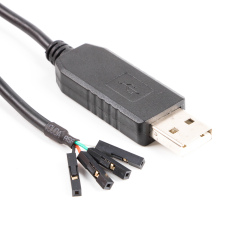 USB Serial Cable RS232 Converter 2.54 mm Dupont 4 Pins 4P Silabs CP2102 Adapter
