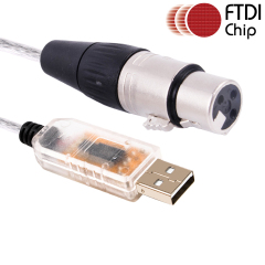 Stage Lighting Equipment Coniy for SGM Freestyler Downloadtroller Cable DMX Control Cable USB RS485 XLR DMX512 Cable