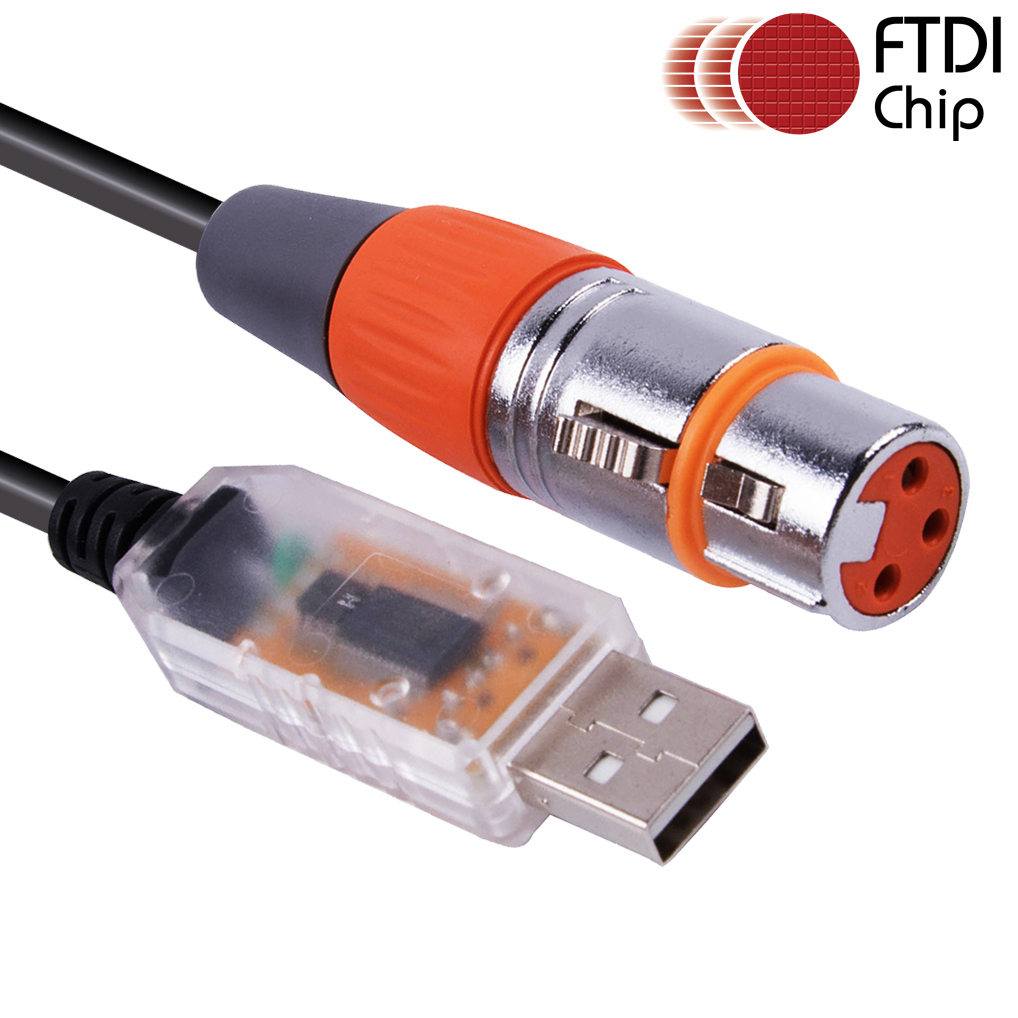 Stage Lighting Equipment Coniy for SGM Freestyler Downloadtroller Cable DMX Control Cable USB RS485 XLR DMX512 Cable