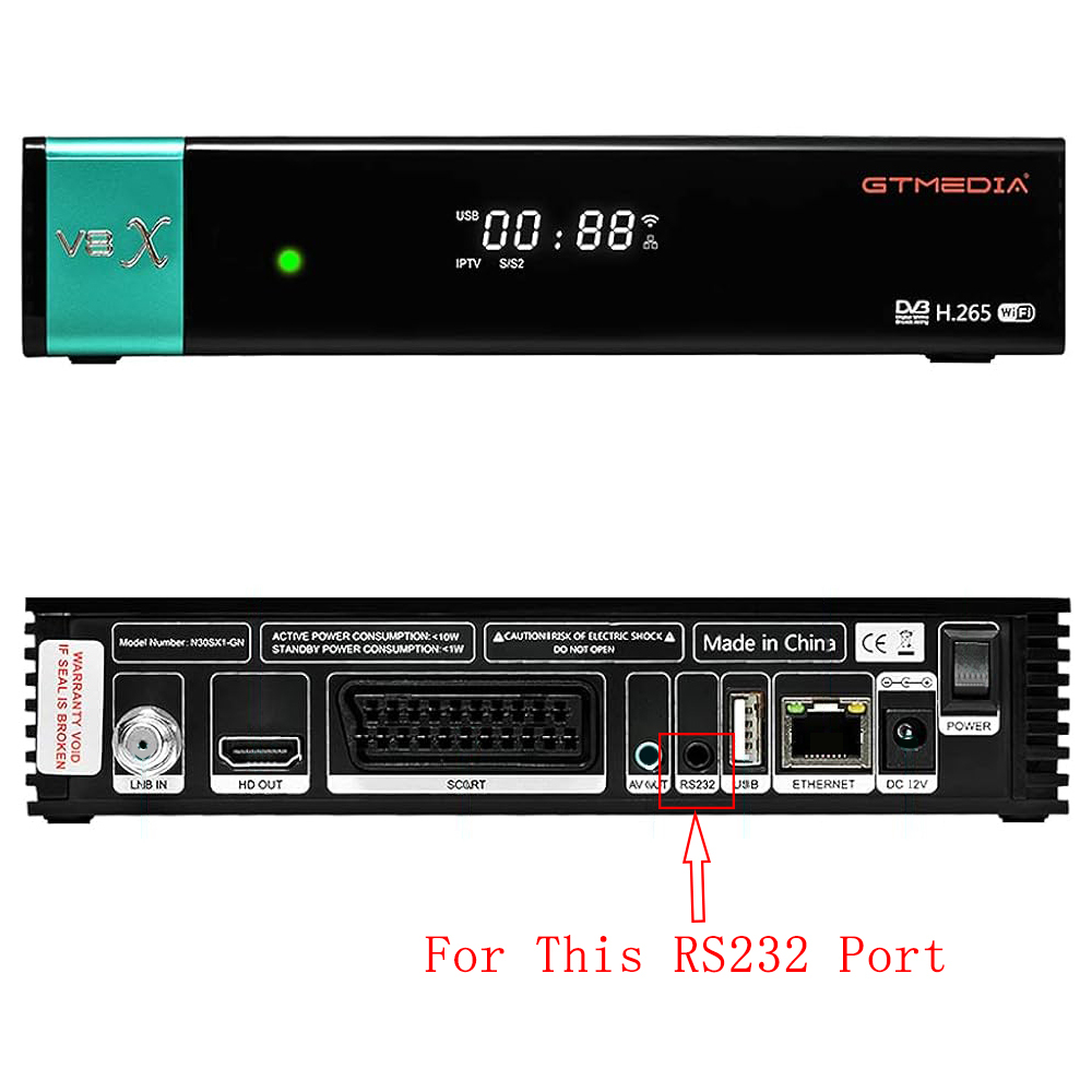 GTMedia V8 V8X V7 V7S USB Serial Cable for Satellite FreeSAT Super Receiver IPTV Box Decoder Upgrade Flash RS232 Port