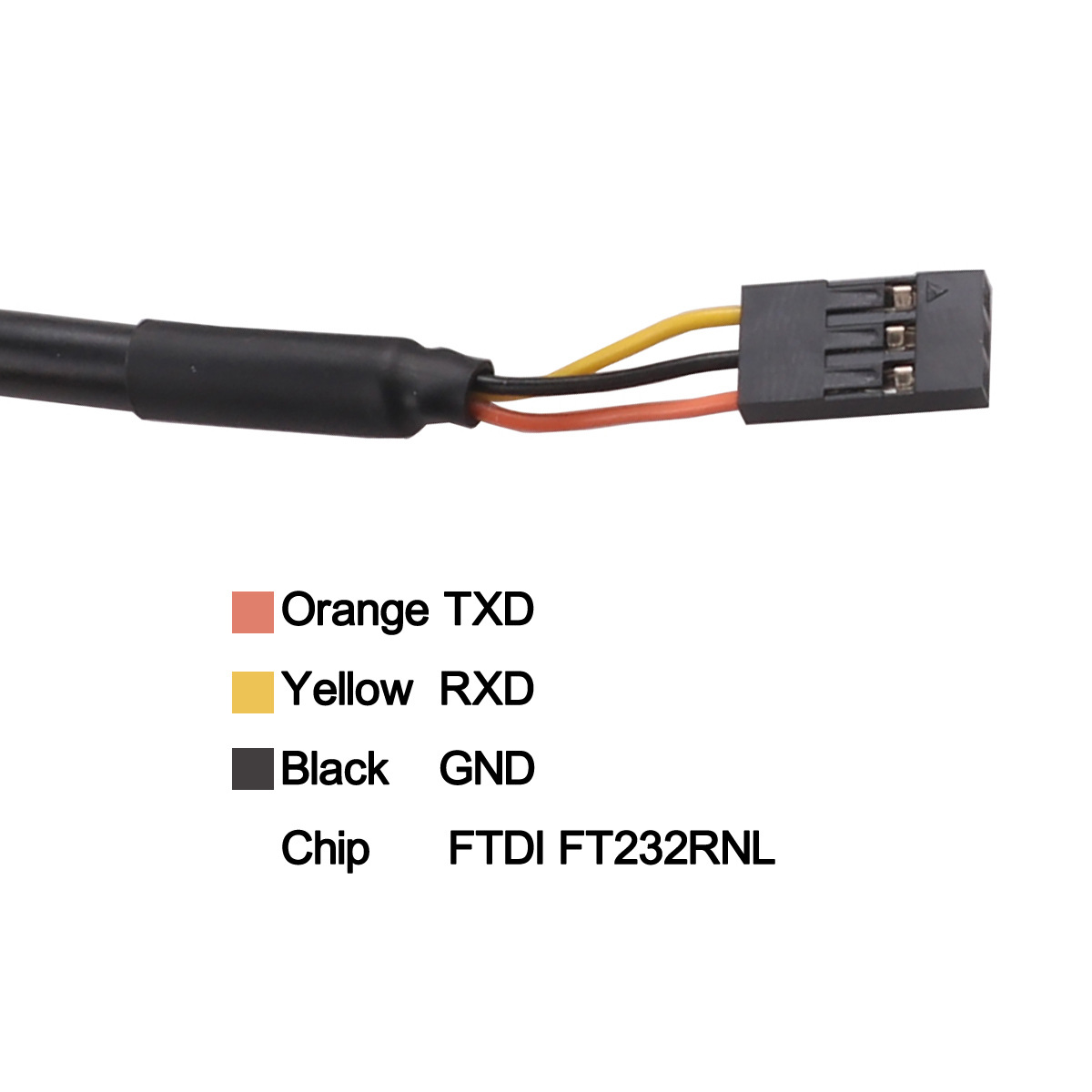 USB to TTL Serial Cable FTDI 3.3V 5V 3P Dupont Header Connector 3 Pins 3V3 UART Adapter