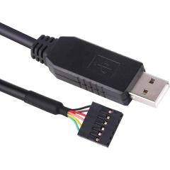 USB to 3.3v TTL Serial Cable 6P Dupont Header UART Converter CP2102 6 Pins 3V3 1.8m