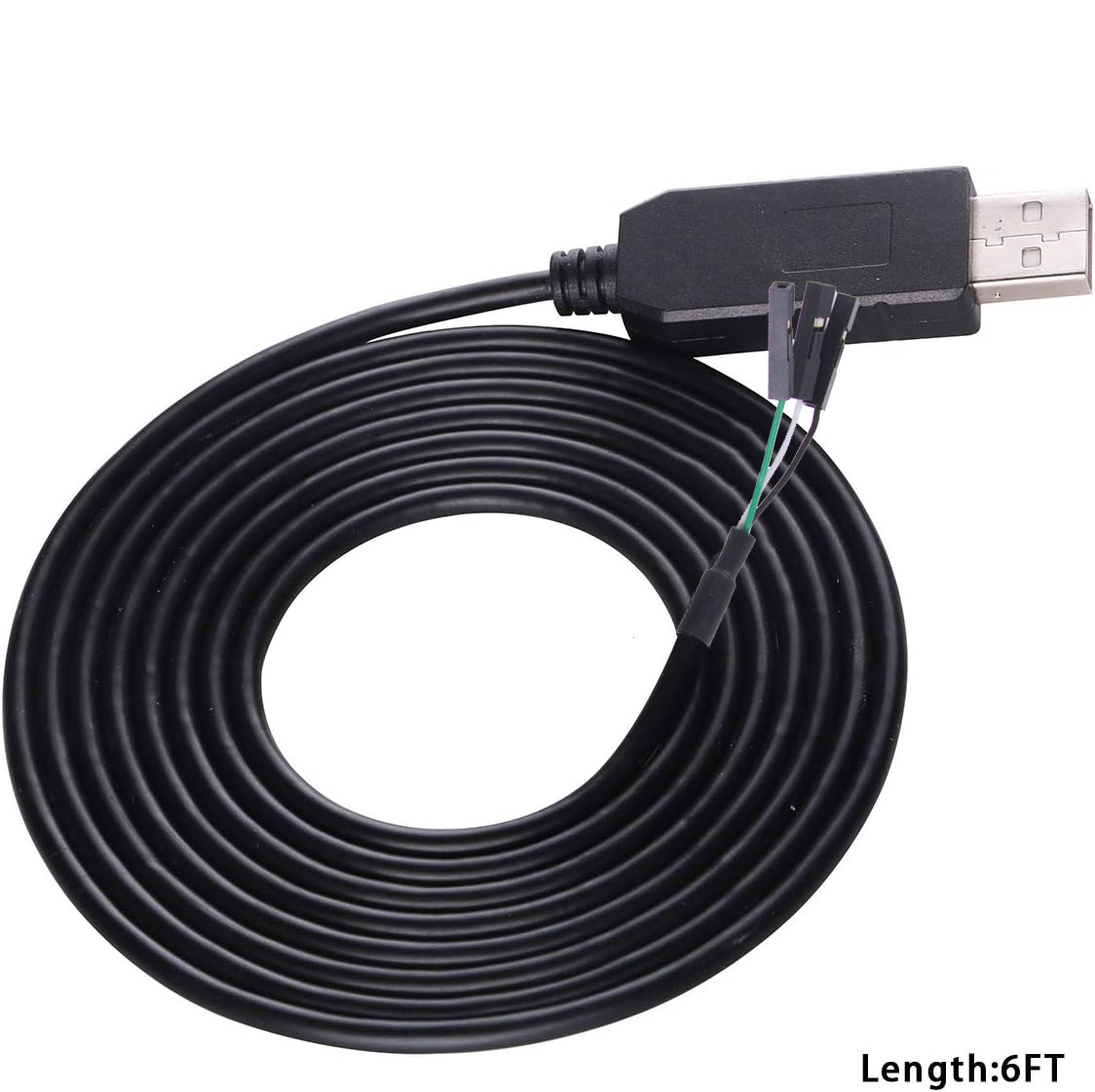 USB to 3.3V TTL Serial Cable 3P Dupont Header UARL Converter CP2102 3 Pins 3v3 1.8m