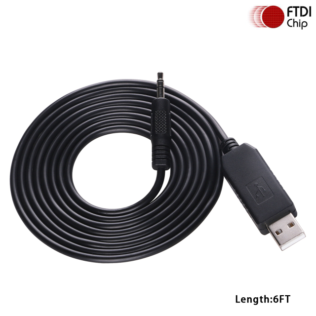 USB to 3.3V TTL UART Cable 3.5mm TRS Audio Jack AJ Serial Converter 3P FTDI 3 Pins 3V3 1.8m