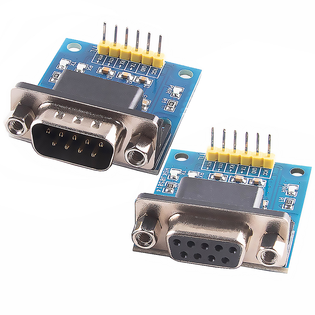 TTL to RS232 DB9 D-Sub 9 Pin to 6 Pins 6P Adapter UART Converter SP3232EEN Chip