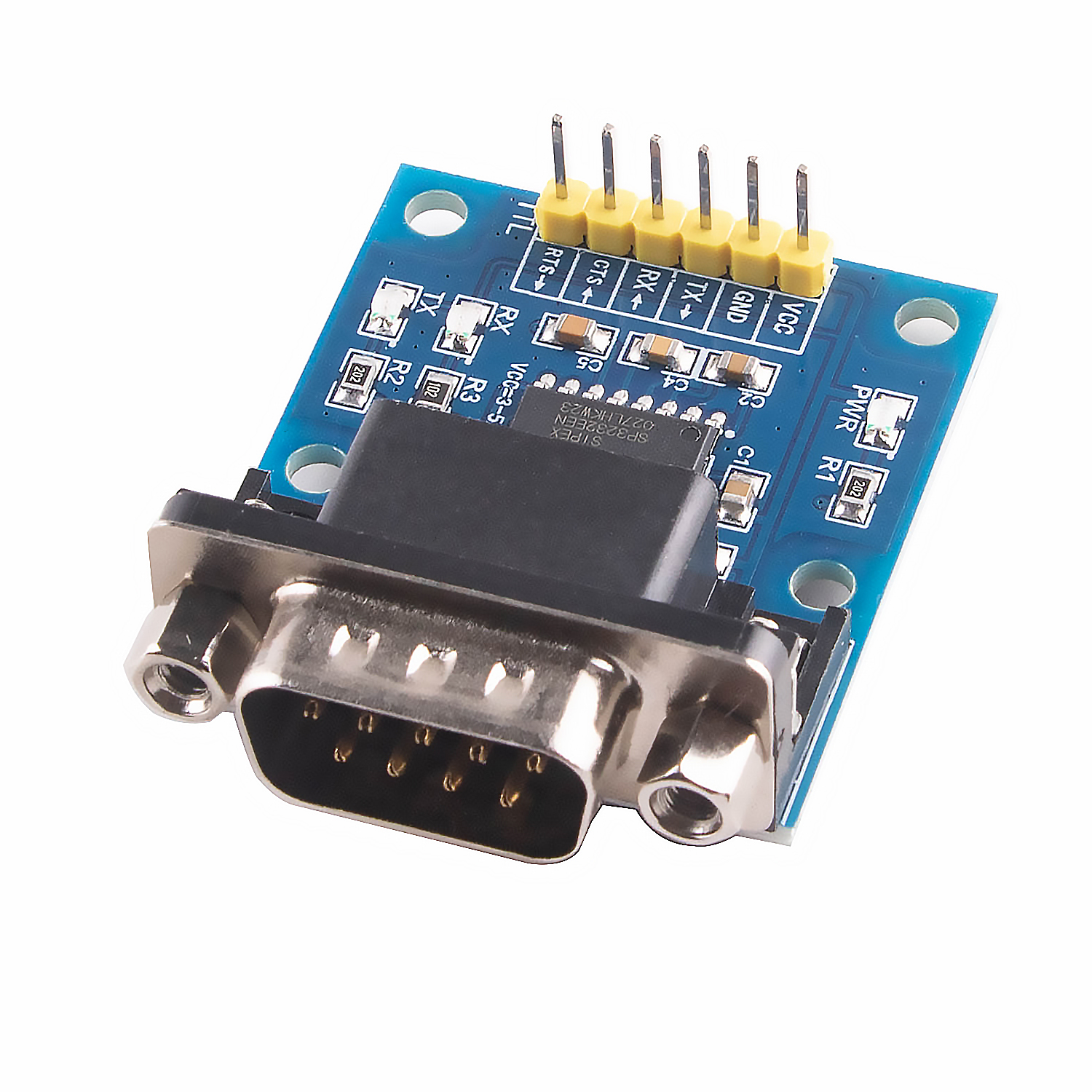 TTL to RS232 DB9 D-Sub 9 Pin to 6 Pins 6P Adapter UART Converter SP3232EEN Chip