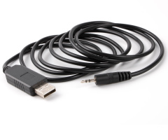 USB to 3.3V TTL Serial Cable 2.5mm TRS Audio Jack AJ UART Converter CP2102 3 Pins 3P 3V3 1.8m