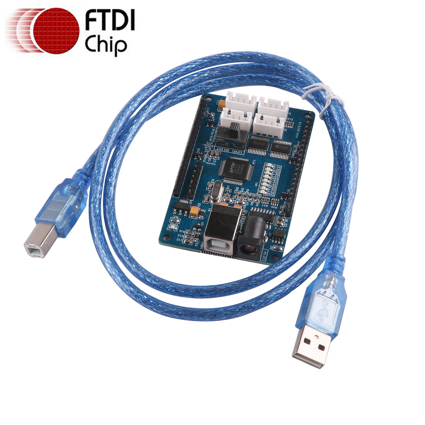 USB TTL Serial Cable 3.3V 5V Multiple Ways 4 Ports Channels Converter Board Module Communication Adapter Dupont Header 4 Pins 4P