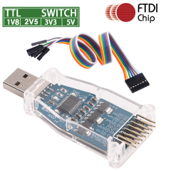 USB to 1.8v 2.5V 3.3v 5v TTL Converter FTDI UART Adapter for Win 11 10 8 7 Mac OS Linux