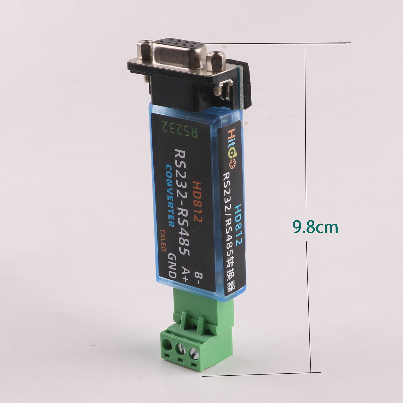 DB9 Female D-sub 9 Pin RS232 to RS485 Converter 3P 3 Pin Adapter for Win11 10 etc