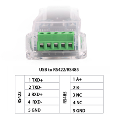 USB TO RS485 RS422 485 422 Isolation Module Communication Converter Adapter Cable with TXD RXD LED CH340