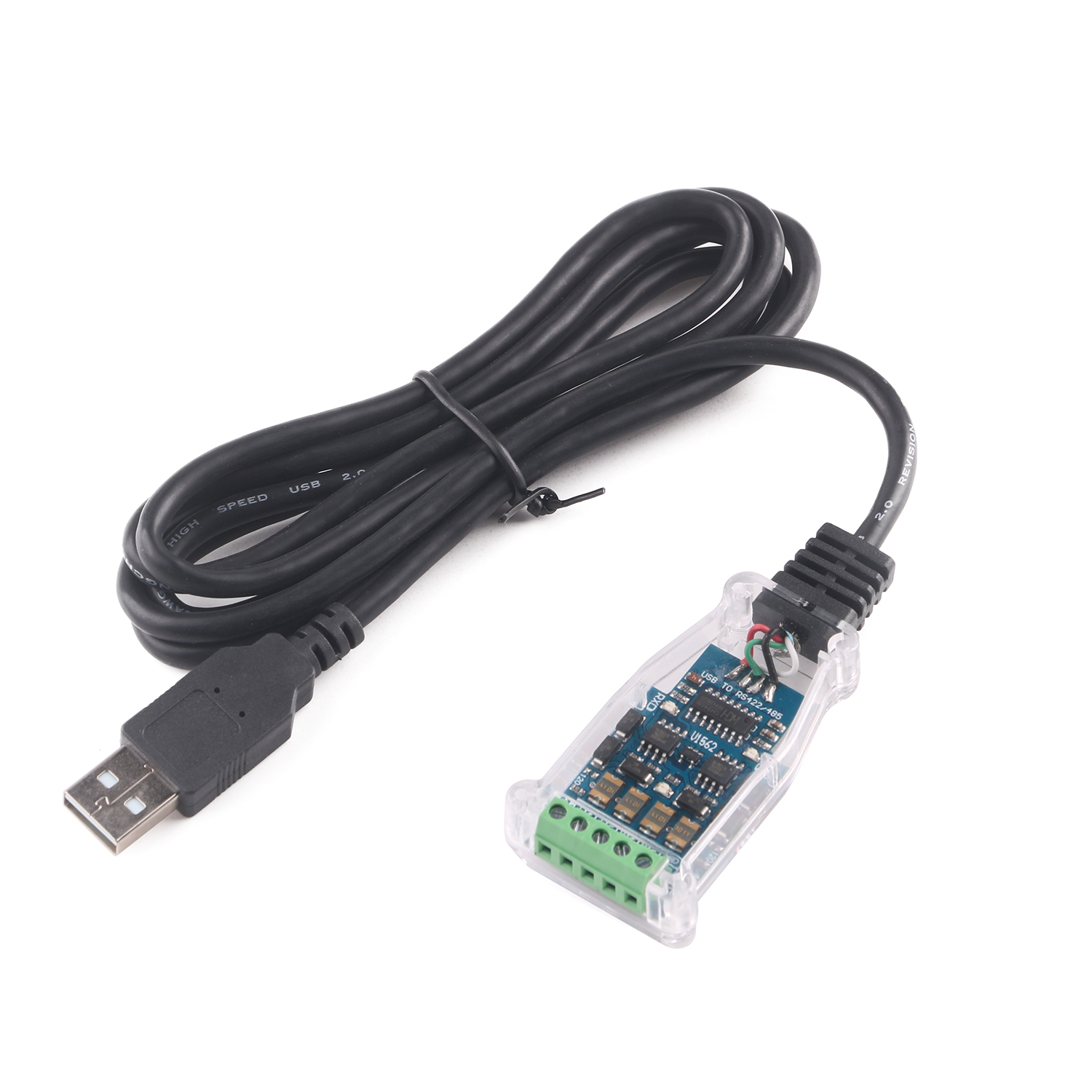 USB TO RS485 RS422 485 422 Isolation Module Communication Converter Adapter Cable with TXD RXD LED CH340
