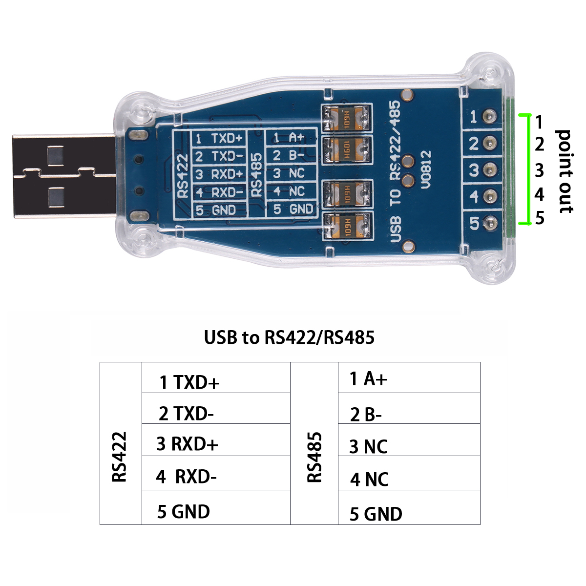 FTDI USB TO RS485 RS422 485 422 Isolation Module Communication ...