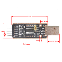 USB to TTL Serial Converter Dupont 3.3V 5V Board Mudel Cable 6 Pins 6P Uart Aadpter