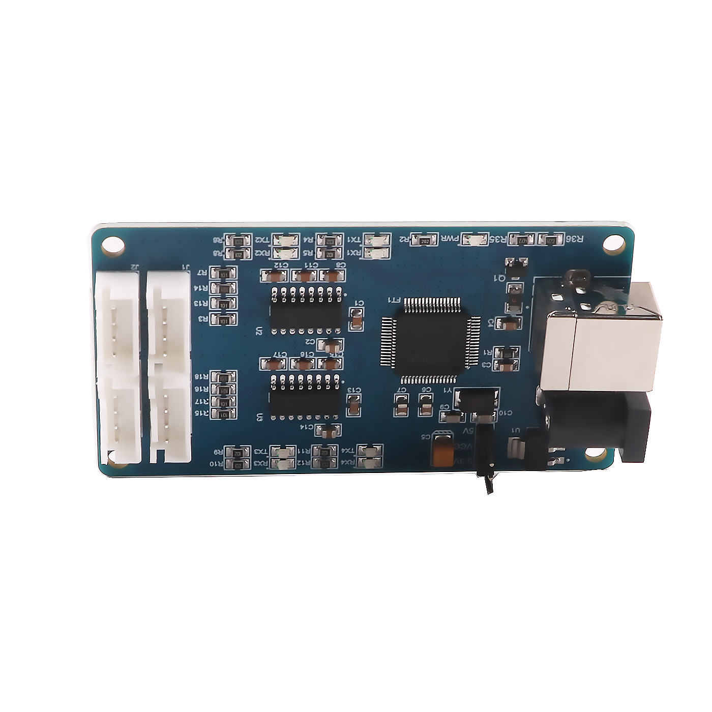 USB Serial Cable RS232 Multiplex Ways 4 Ports Channels Converter Board Module Communication Adapter Dupont Header 4 Pins 4P