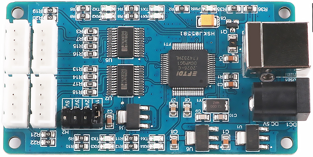USB TTL Serial Cable 1.8V 3.3V 5V Multiple Ways 4 Ports Channels Converter Board Module Communication Adapter Dupont 4 Pins 4P