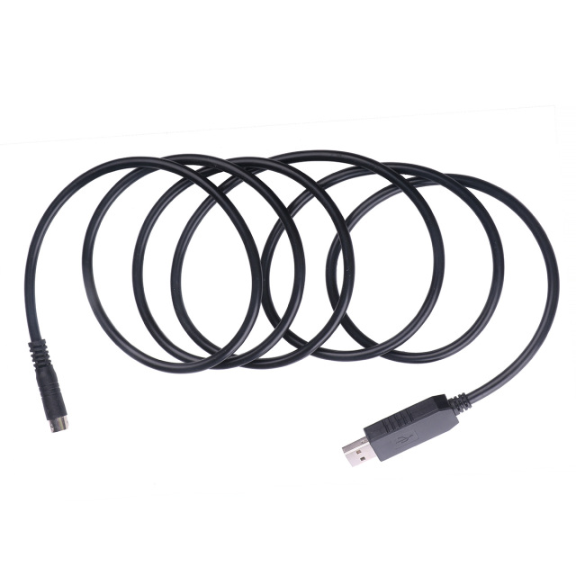 USB to 6-pin Mini Din RS232 Serial Communication Cable For LS XGB XBM XBC PLC to PC Control Download Cable