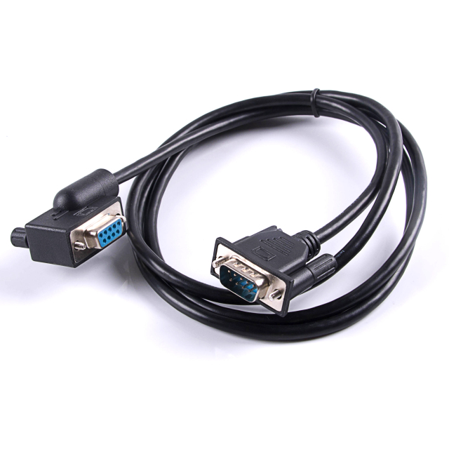 DB9 Serial Cable Male to Female Left Right Angled Extension Straight Cable Panel Mount Cable for Pos Scanner Modem Etc