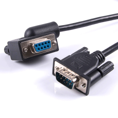 DB9 Serial Cable Male to Female Left Right Angled Extension Straight Cable Panel Mount Cable for Pos Scanner Modem Etc