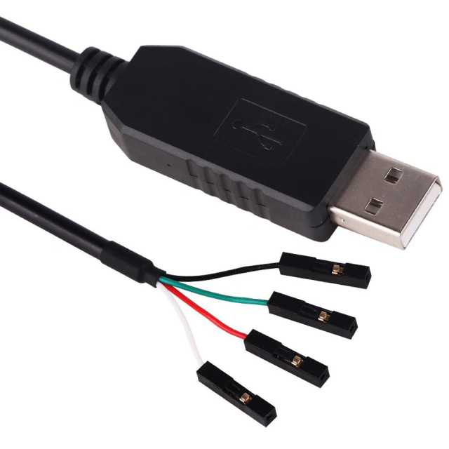 USB Serial Cable RS232 Converter 2.54 mm Dupont 4 Pins 4P CP2102 Adapter 1.8M