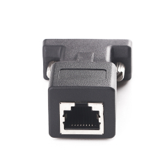 RJ45 to DB9 Adapter RS232 Serial Port COM to RJ45 Male to Female Network Port Converter