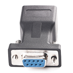 RJ45 to DB9 Adapter RS232 Serial Port COM to RJ45 Male to Female Network Port Converter