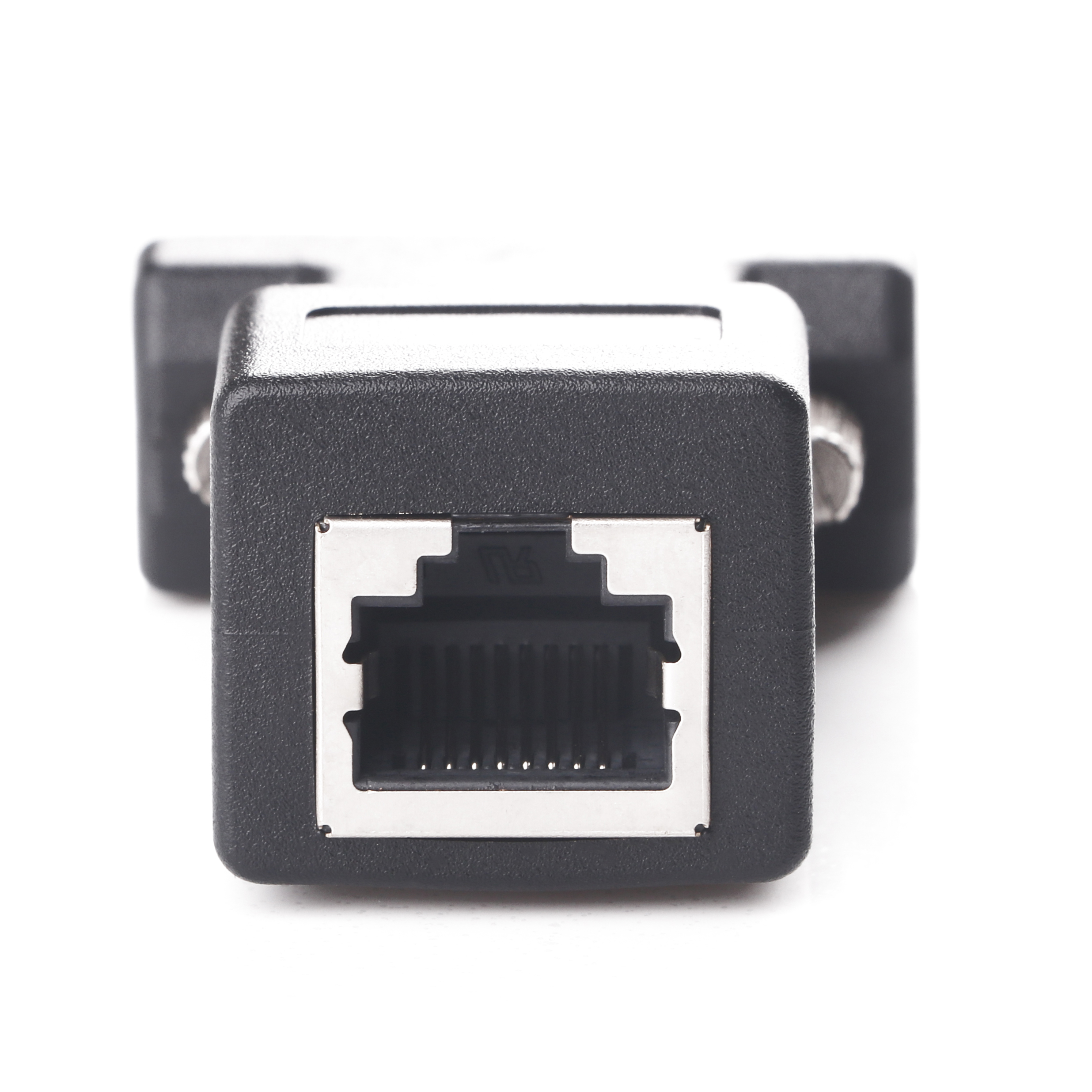 RJ45 to DB9 Adapter RS232 Serial Port COM to RJ45 Male to Female Network Port Converter