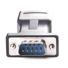 RJ45 to DB9 Adapter RS232 Serial Port COM to RJ45 Male to Female Network Port Converter