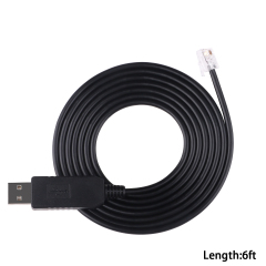USB RS232 Serial to RJ9 4P4C C7 PC Configuration Cable for Servotronix CDHD Servo Drive