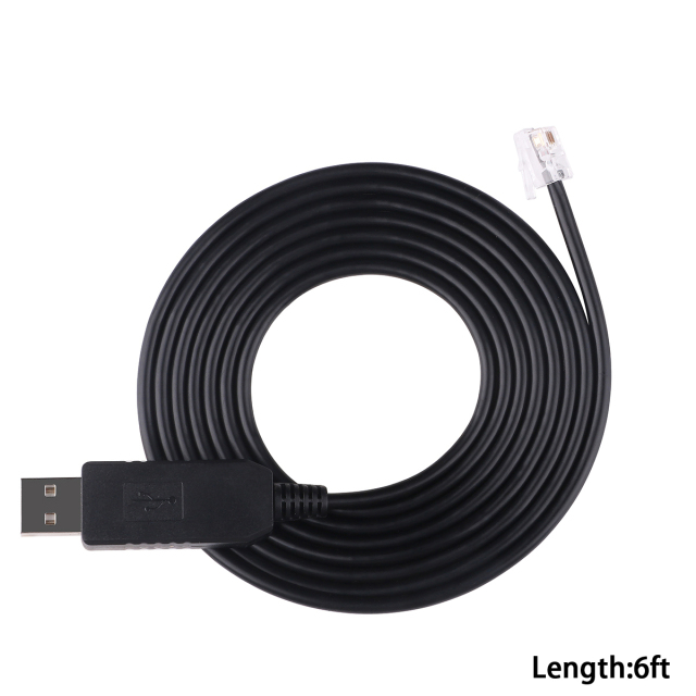 USB RS232 Serial to RJ9 4P4C C7 PC Configuration Cable for Servotronix CDHD Servo Drive