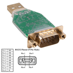 USB to DB9 Mele RS232 Serial Converter Communication Adapter FTDI for Win 11 10 8 7 Mac OS