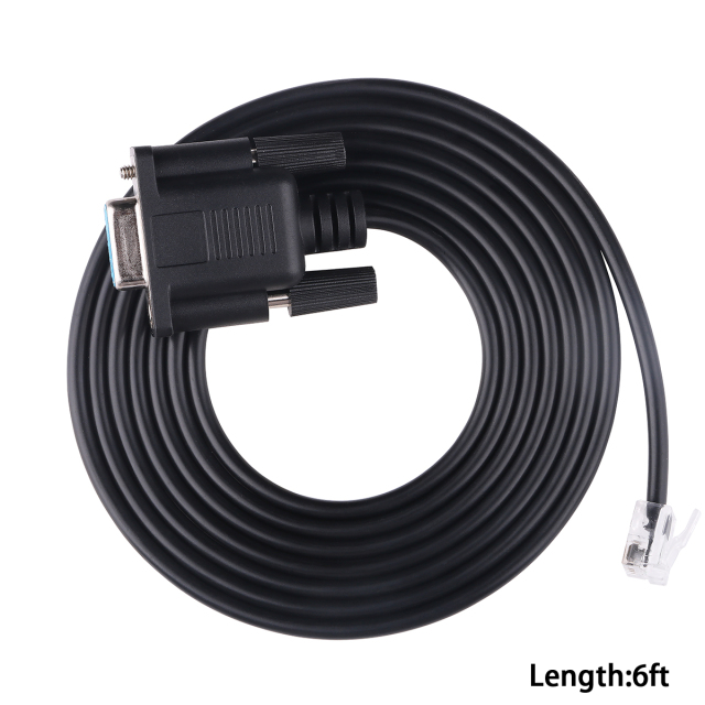 DB9 Serial Cable for APC PDU 940-0144A ,RJ11 RJ12 6P6C RS232 Cable for APC Rack PDU