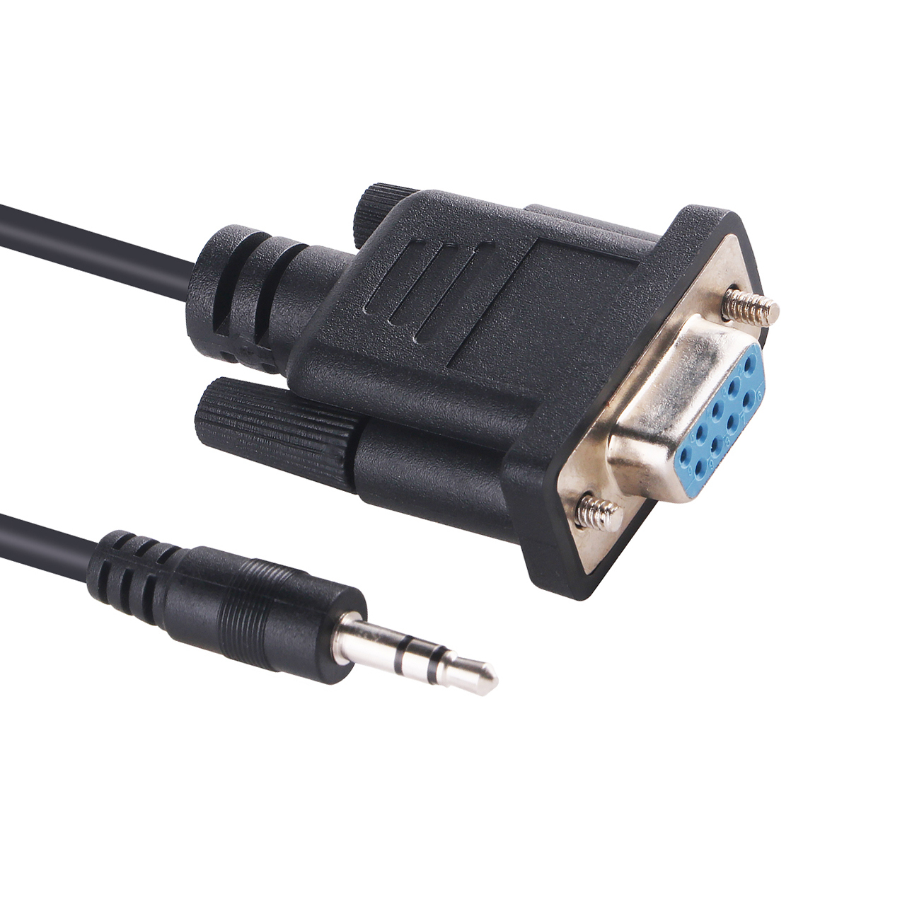 DB9 Serial Cable for APC Network Management Card AP9630 AP9631 940-0299A, DB9 to 2.5mm TRS Audio Jack AJ RS232 Connector