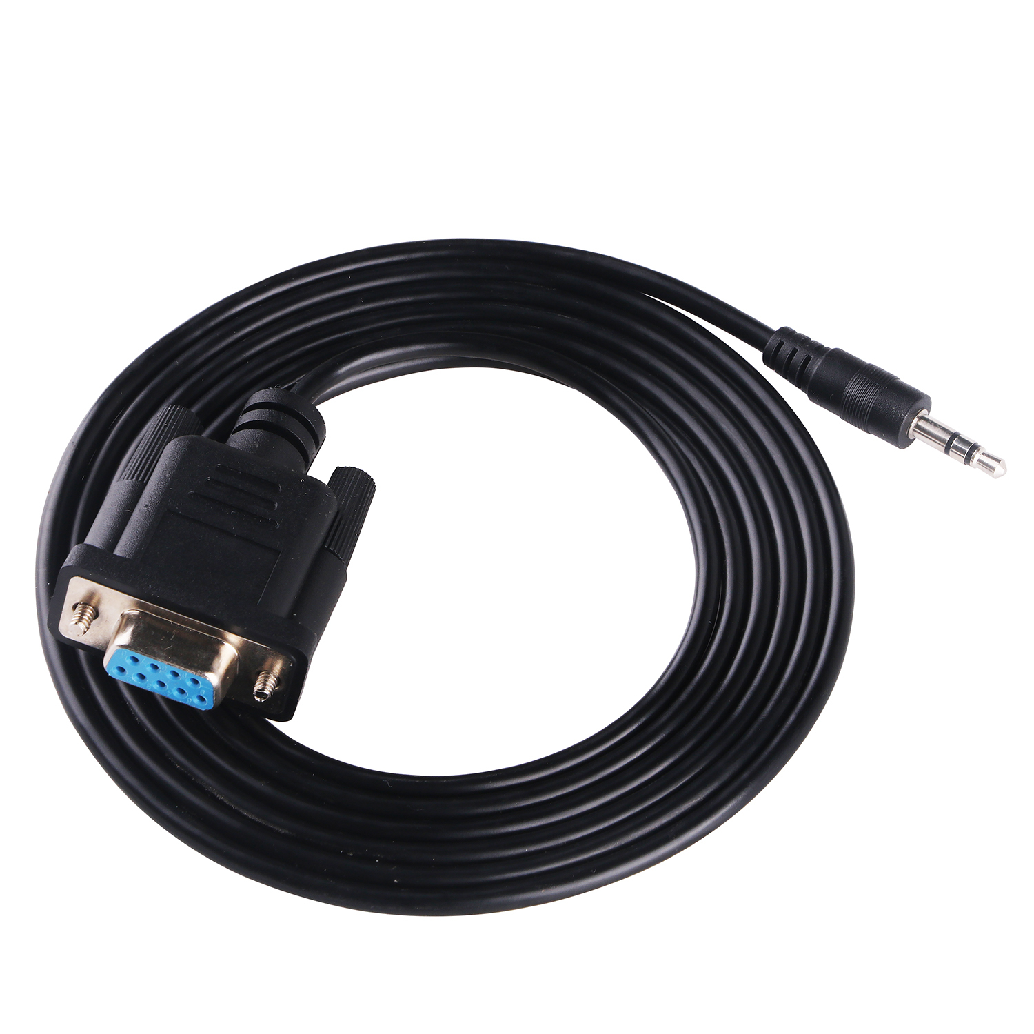 DB9 Serial Cable for APC Network Management Card AP9630 AP9631 940-0299A, DB9 to 2.5mm TRS Audio Jack AJ RS232 Connector