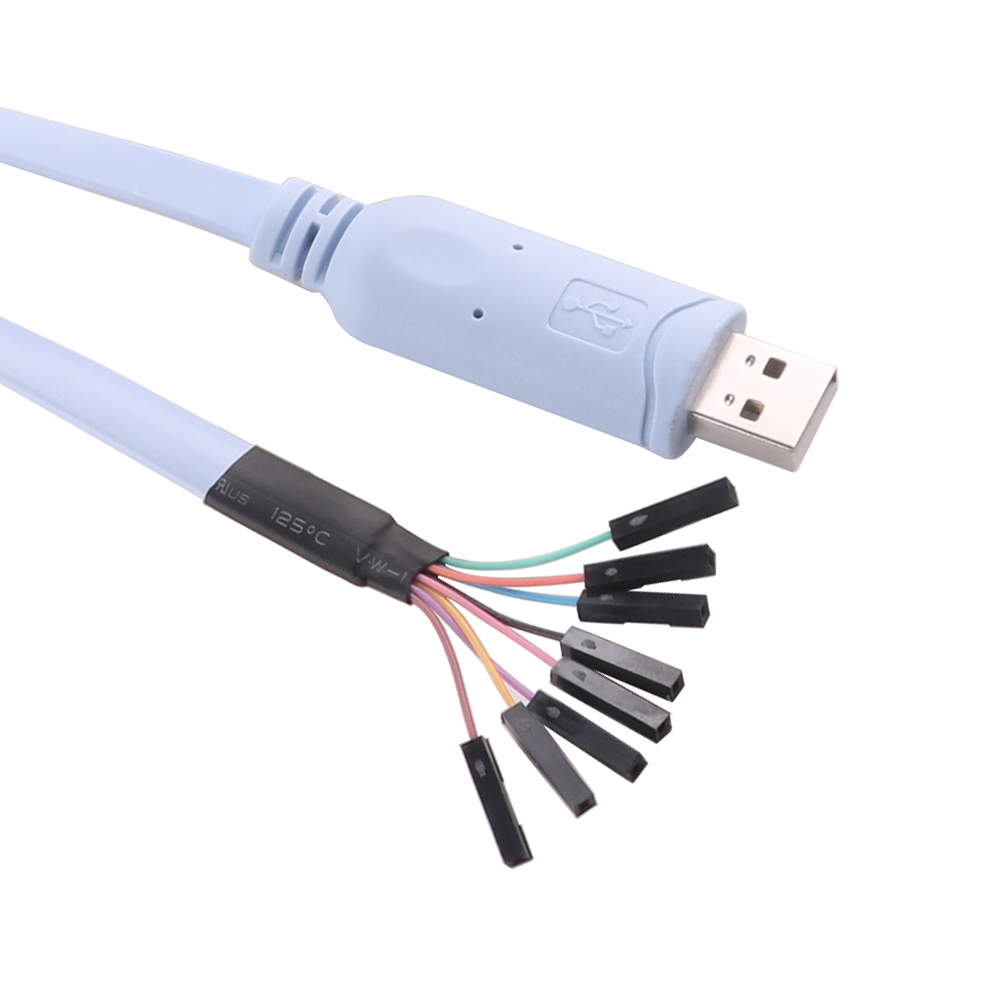 USB to Serial Cable RS232 Converter Adapter FTDI Dupont Header 8 Pins 8P 1.8M