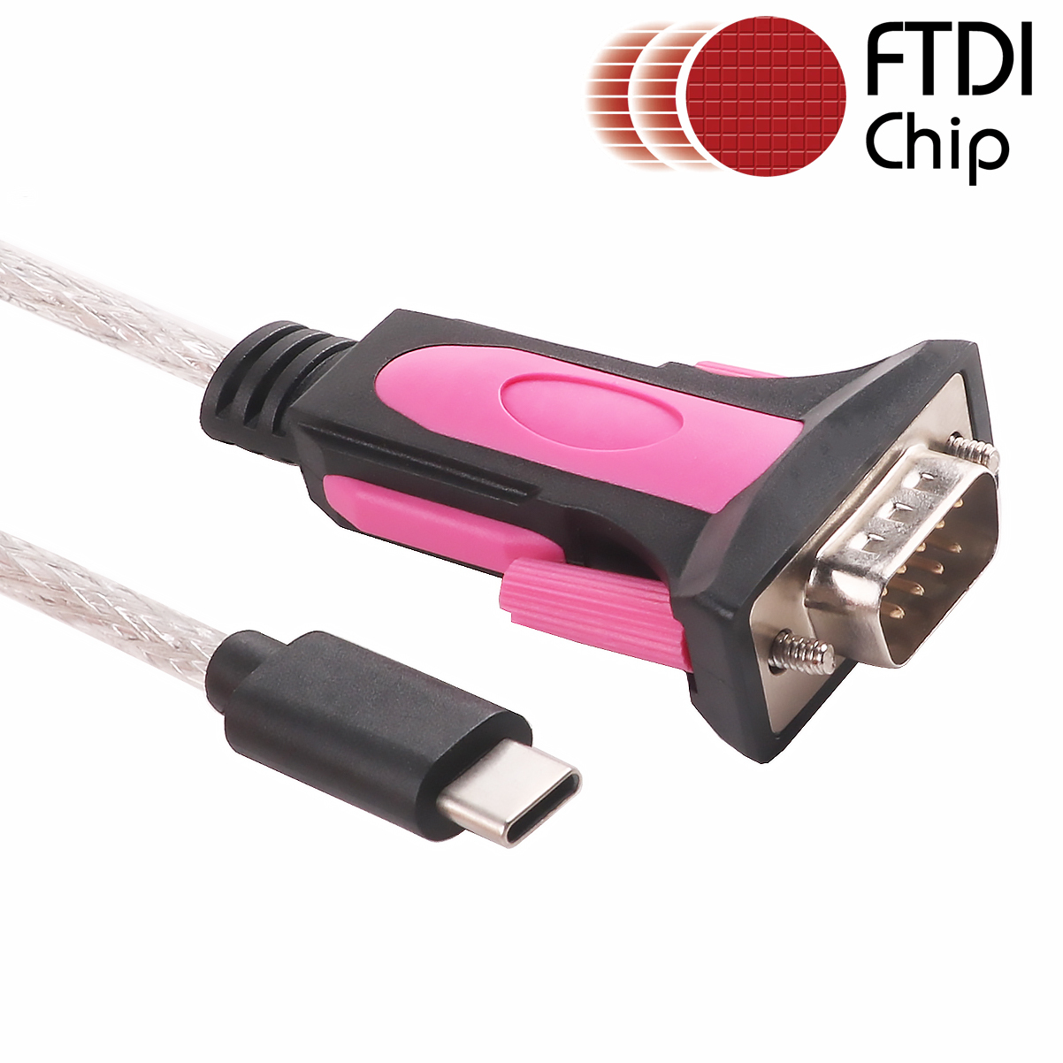 USB Type C USBC Typec to RS232 Serial Cable Converter PDA DB9 Male 9 Pin Cable Adapter FTDI for Win 11 10 7 8.1