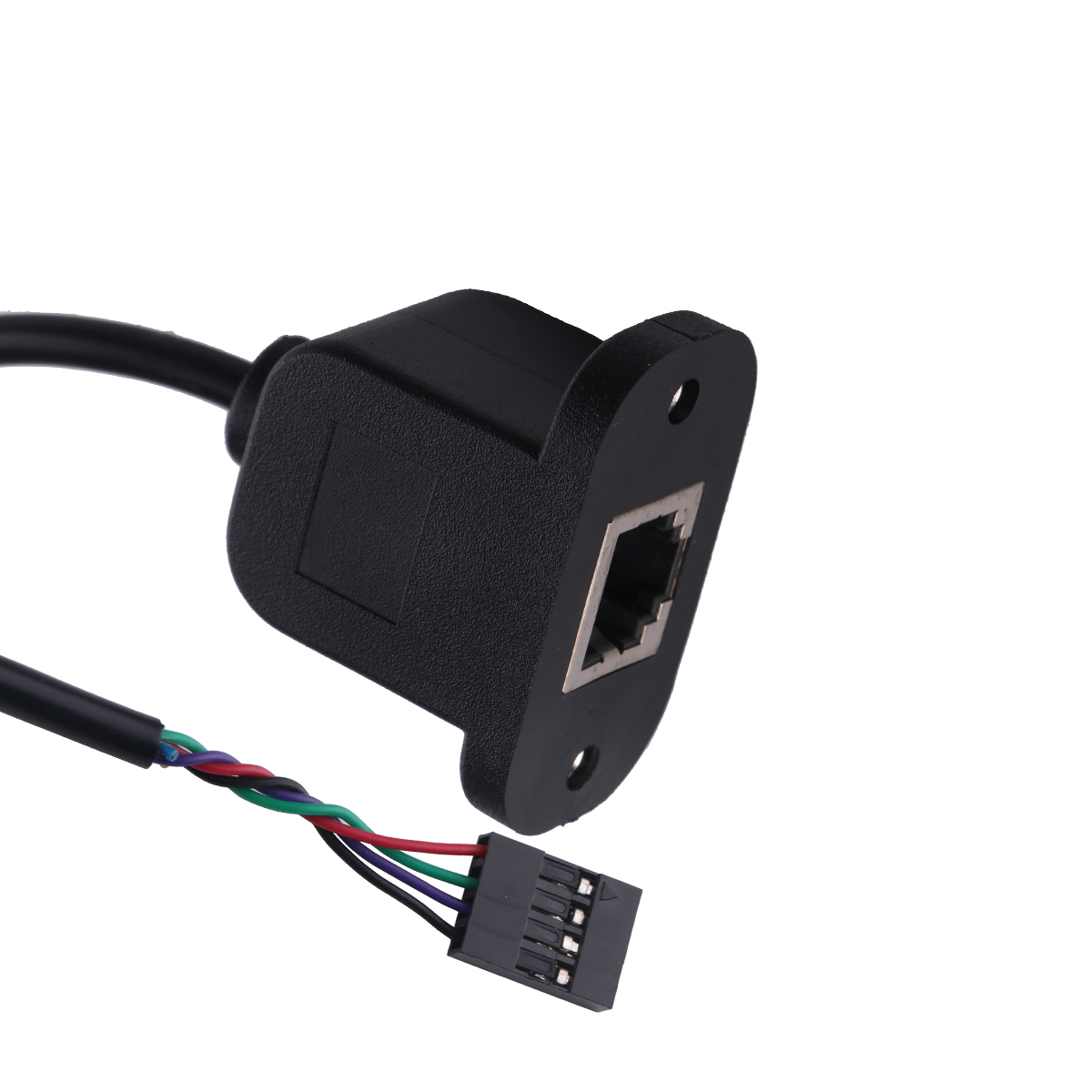 4P Dupont Header to RJ12 RJ11 Screw Panel Mount Extension Cable