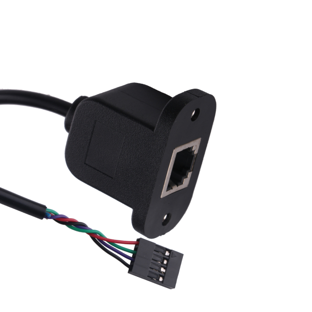 4P Dupont Header to RJ12 RJ11 Screw Panel Mount Extension Cable