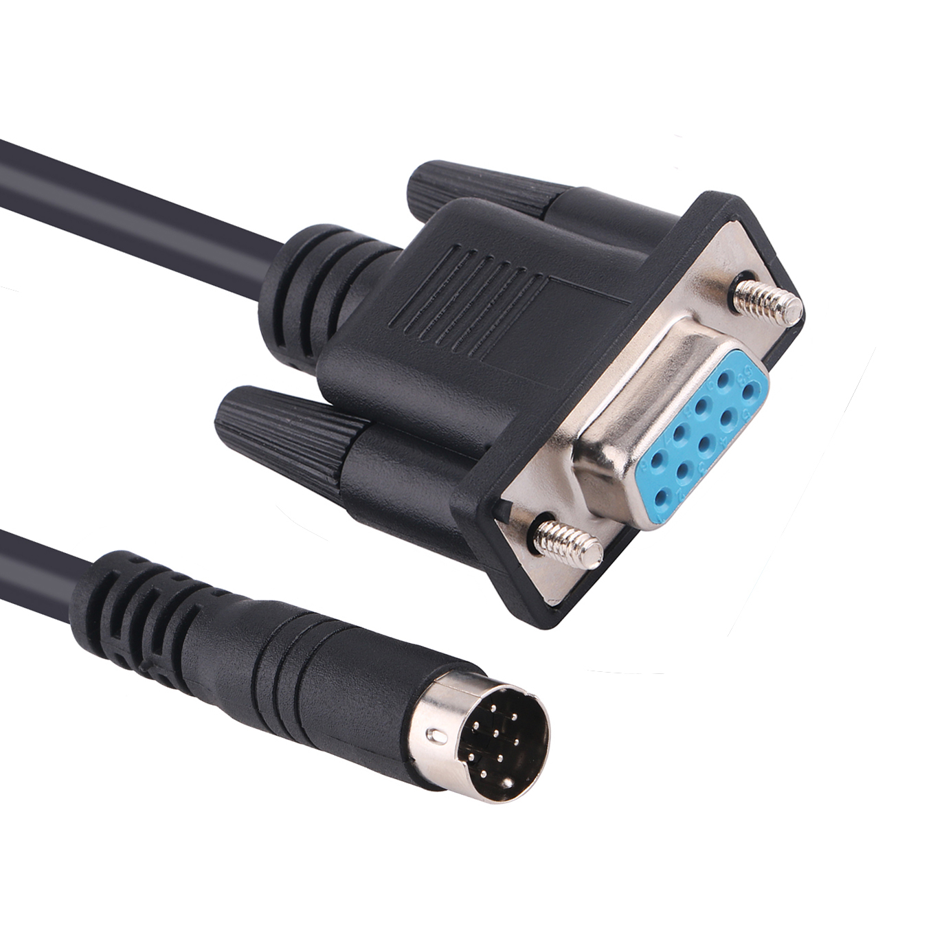 PLC Micrologix Cable,DB9 Interface Compatible PLC Micrologix 1000 1200 1400 Series with USB-1761-CBL-PM02 8 Pin Round Aapater