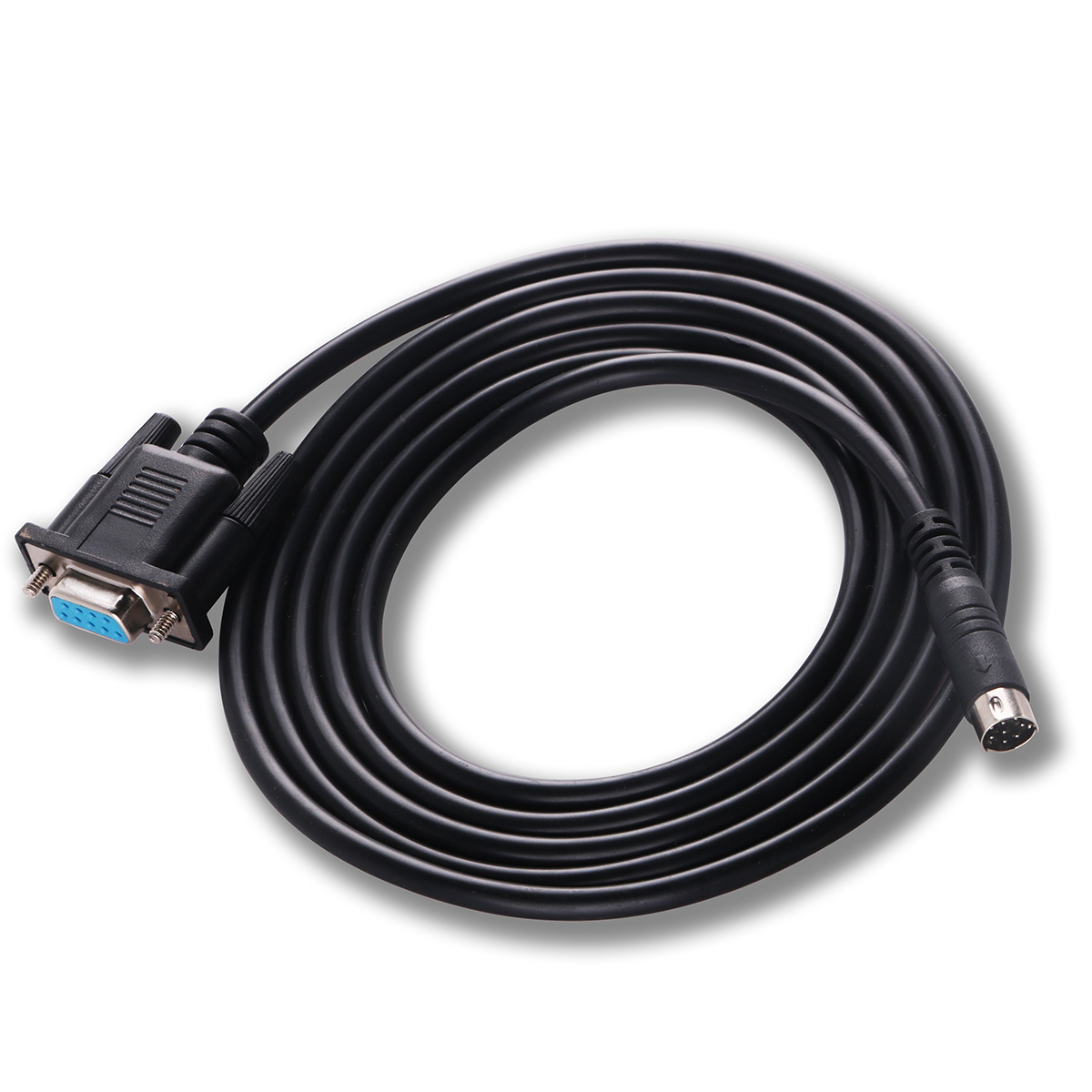 PLC Micrologix Cable,DB9 Interface Compatible PLC Micrologix 1000 1200 1400 Series with USB-1761-CBL-PM02 8 Pin Round Aapater
