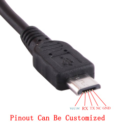 USB to Micro USB 5Pin RS232 Serial Console Adapter Cable Converter