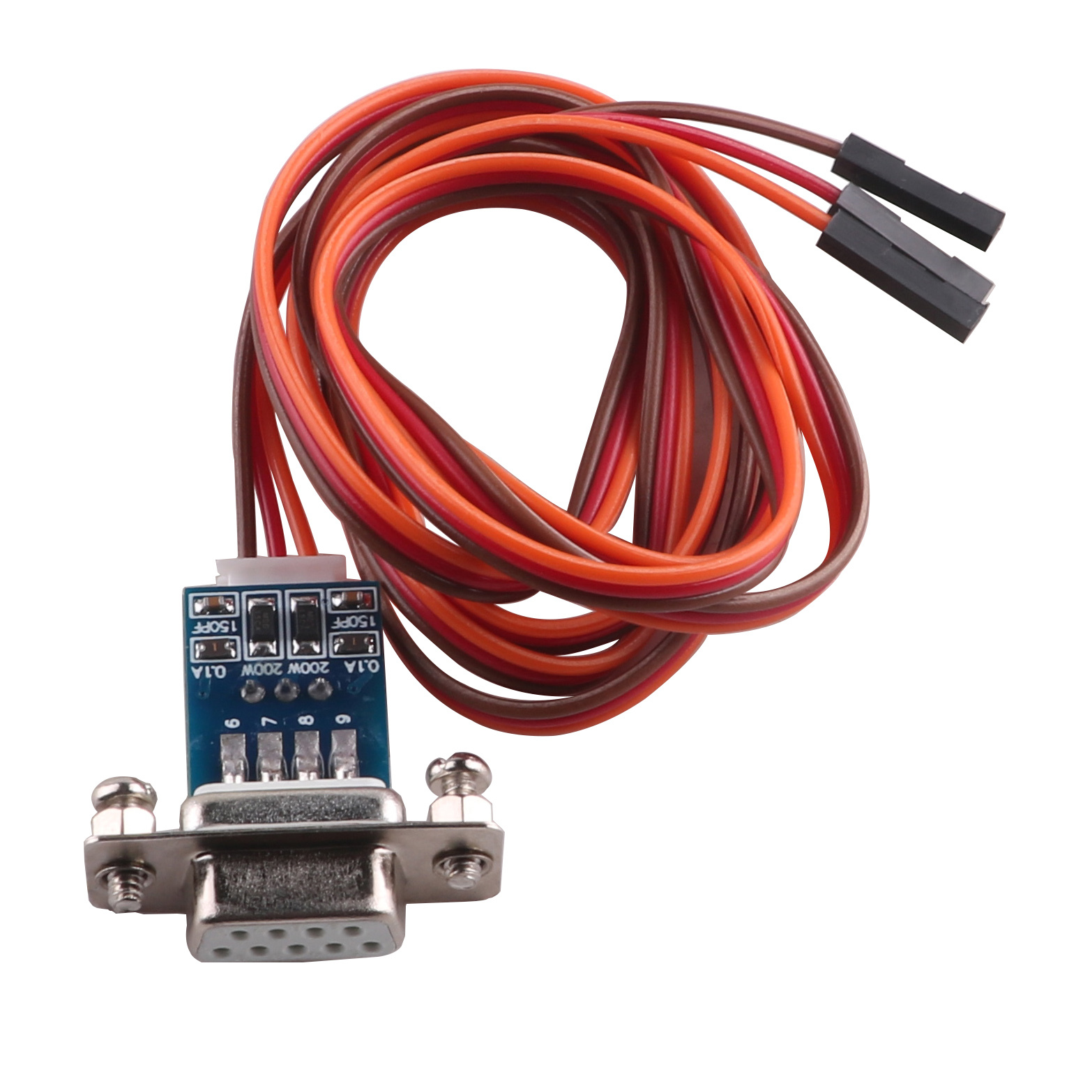 DB9 Female RS232 Serial Adapter Converter to 3 Pin 3P 2.54mm Dupont Data Cable